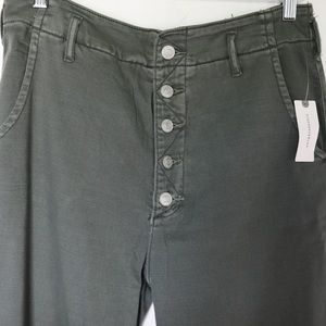 Pilcro from Anthropologie Slouchy Chino Pants Moss Green size 28